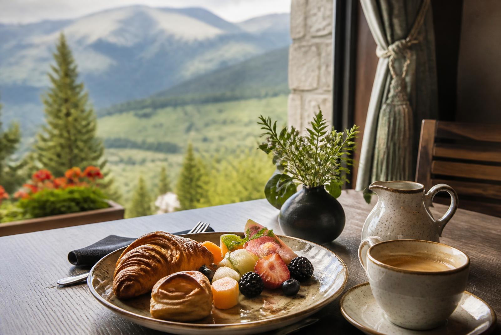 Desayuno con vista